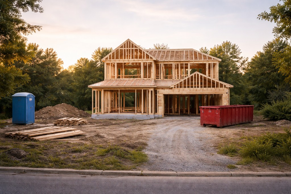 Development project during structural framing